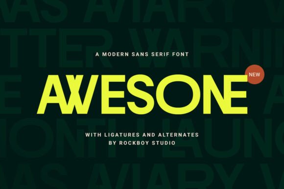 Awesone: A Modern Font for Web Design