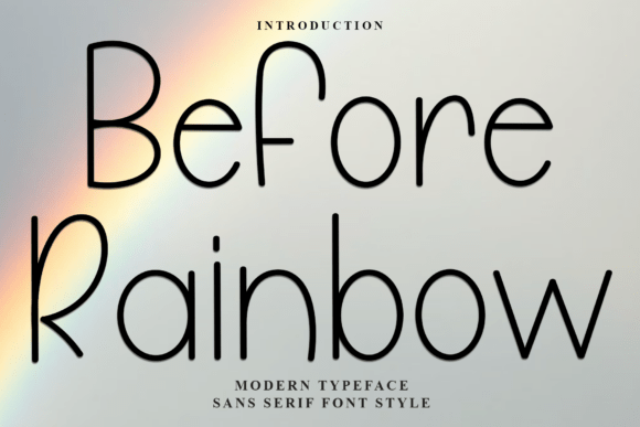 Before Rainbow Font for Business