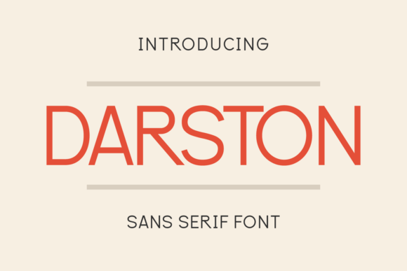 Darston: A Modern Typeface for Editorial Design