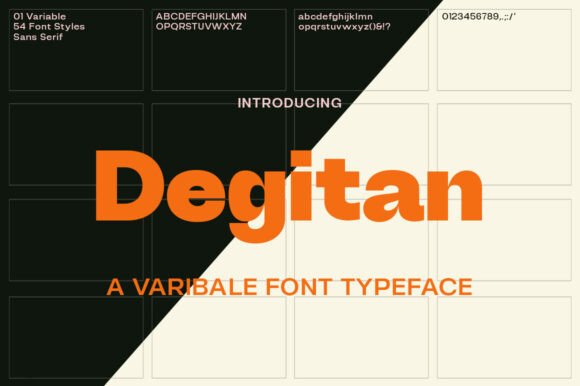 Discover Degitan: A Bold Sans Serif