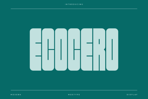 Ecocero: A Bold Font for Impactful Campaigns