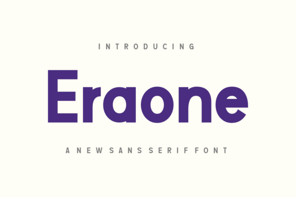 Eraone: A Versatile Sans Serif for Creative Projects