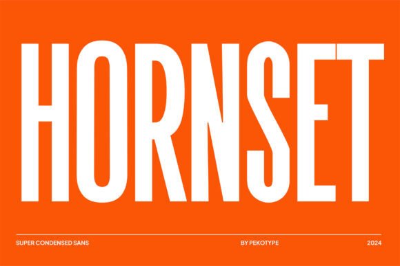 Hornset: Modern Sans Serif for Crafters