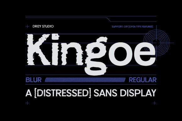 Kingoe: Bold Sans Serif Font for Creative Projects