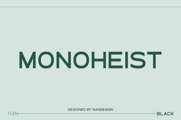 Monoheist: A Modern Typeface for Elegant Design
