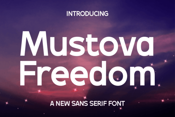 Mustova Freedom Font for Elegant Design
