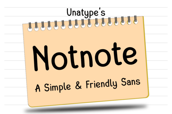 Notnote: Handwritten Font for Web Design
