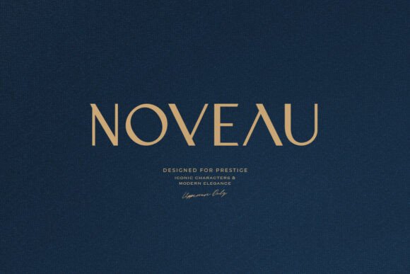 Noveau: A Luxurious Font for Makers