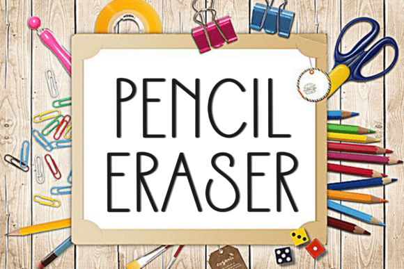 Pencil Eraser Font for Festive Campaigns