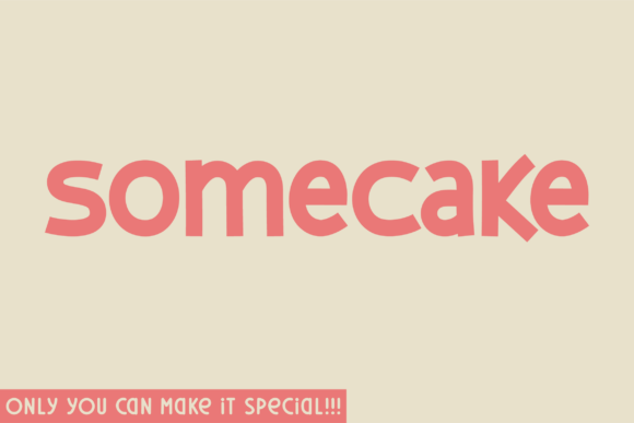Somecake: A Modern Sans Serif for Designers