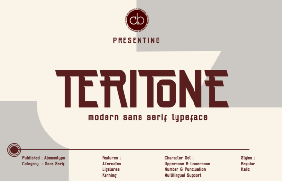 Teritone: A Bold Sans Serif for Digital Campaigns