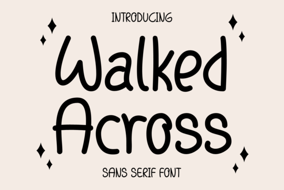 Walked Across Font: Playful Typography for Editorial Design