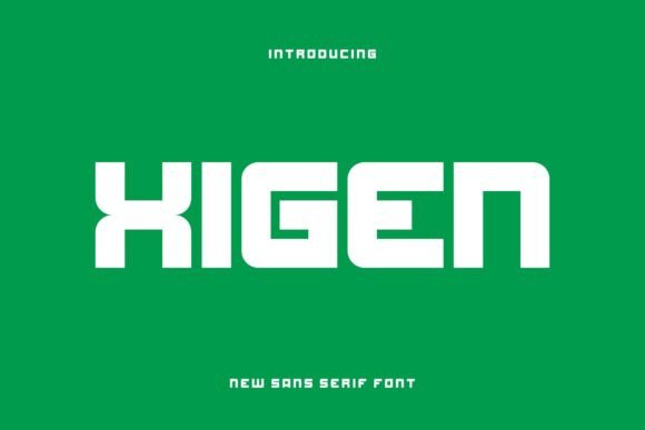 Xigen: A Modern Sans Serif Font
