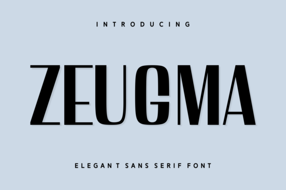 Zeugma: Modern Sans Serif for Creative Projects